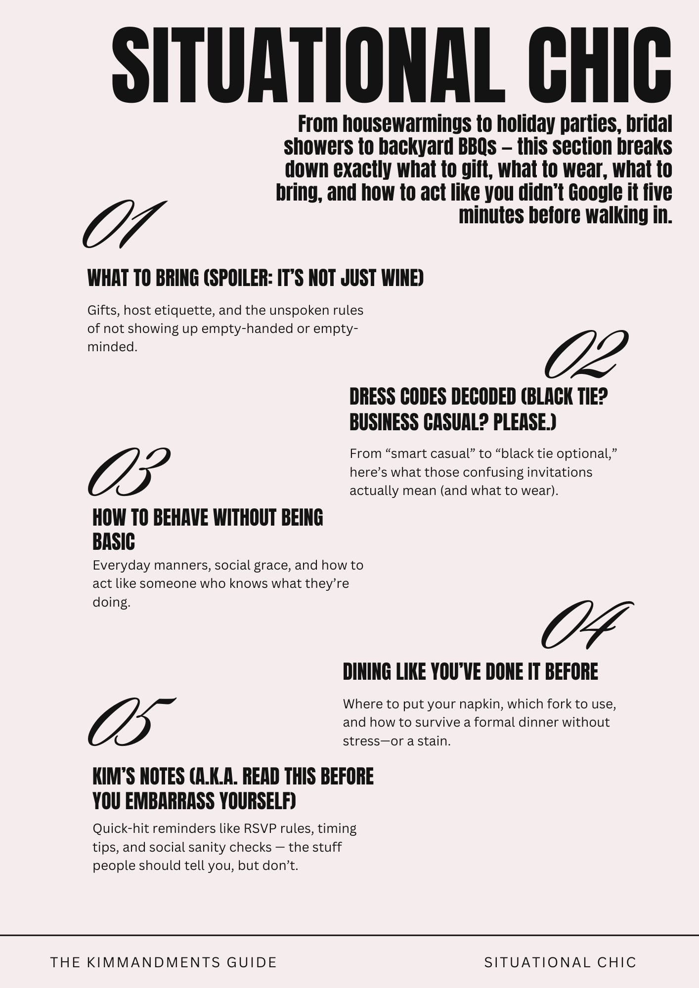 The Kimmandments Guide